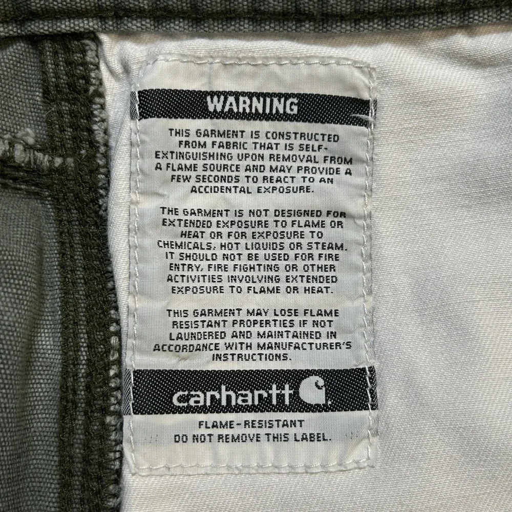 Carhartt FR Flame Resistant Workwear Pants Faded Olive Green 42x29
